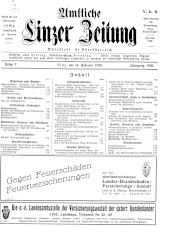 Amtliche Linzer Zeitung 19360214 Seite: 1