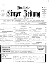 Amtliche Linzer Zeitung 19360417 Seite: 1