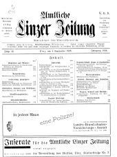 Amtliche Linzer Zeitung 19360904 Seite: 1