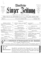 Amtliche Linzer Zeitung 19361009 Seite: 1