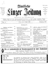 Amtliche Linzer Zeitung 19370402 Seite: 1