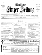 Amtliche Linzer Zeitung 19370827 Seite: 1