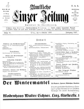 Amtliche Linzer Zeitung 19371008 Seite: 1