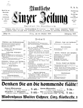 Amtliche Linzer Zeitung 19371022 Seite: 1