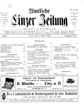 Amtliche Linzer Zeitung 19380121 Seite: 1