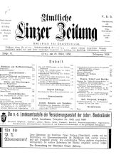 Amtliche Linzer Zeitung 19380325 Seite: 1