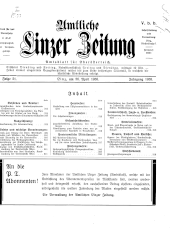 Amtliche Linzer Zeitung 19380426 Seite: 1