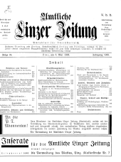 Amtliche Linzer Zeitung 19380506 Seite: 1