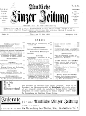 Amtliche Linzer Zeitung 19380527 Seite: 1