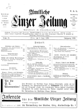 Amtliche Linzer Zeitung 19380603 Seite: 1