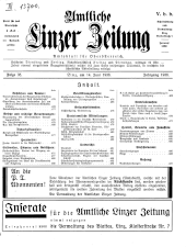 Amtliche Linzer Zeitung 19380614 Seite: 1