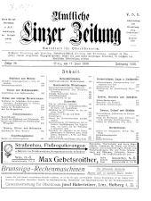 Amtliche Linzer Zeitung 19380617 Seite: 1