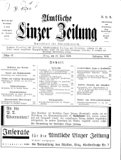 Amtliche Linzer Zeitung 19380621 Seite: 1