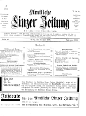 Amtliche Linzer Zeitung 19380719 Seite: 1