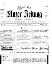 Amtliche Linzer Zeitung 19380823 Seite: 1