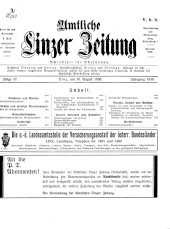 Amtliche Linzer Zeitung 19380830 Seite: 1