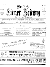 Amtliche Linzer Zeitung 19380930 Seite: 1