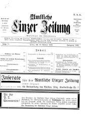 Amtliche Linzer Zeitung 19381018 Seite: 1