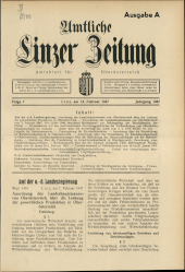 Amtliche Linzer Zeitung 19470214 Seite: 1