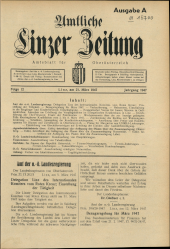 Amtliche Linzer Zeitung 19470321 Seite: 1