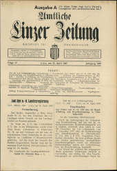 Amtliche Linzer Zeitung 19470425 Seite: 1