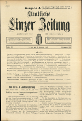 Amtliche Linzer Zeitung 19470808 Seite: 1