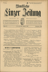 Amtliche Linzer Zeitung 19480820 Seite: 1