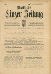 Amtliche Linzer Zeitung 19490422 Seite: 1