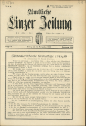 Amtliche Linzer Zeitung 19491111 Seite: 1