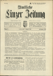 Amtliche Linzer Zeitung 19520801 Seite: 1