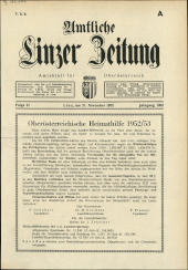 Amtliche Linzer Zeitung 19521121 Seite: 1