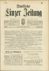 Amtliche Linzer Zeitung 19530220 Seite: 1