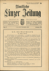 Amtliche Linzer Zeitung 19531106 Seite: 1