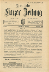 Amtliche Linzer Zeitung 19540416 Seite: 1