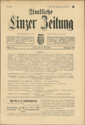 Amtliche Linzer Zeitung 19540507 Seite: 1