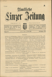 Amtliche Linzer Zeitung 19540514 Seite: 1