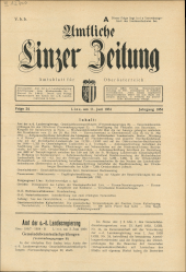 Amtliche Linzer Zeitung 19540611 Seite: 1