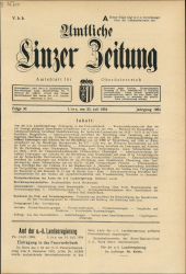 Amtliche Linzer Zeitung 19540723 Seite: 1