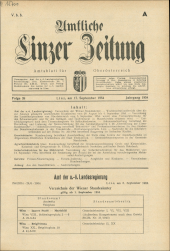 Amtliche Linzer Zeitung 19540917 Seite: 1