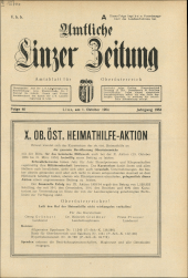 Amtliche Linzer Zeitung 19541001 Seite: 1