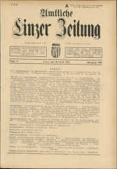 Amtliche Linzer Zeitung