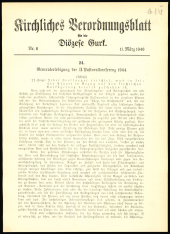 Kirchliches Verordnungsblatt für die Diözese Gurk 19460311 Seite: 1