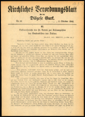 Kirchliches Verordnungsblatt für die Diözese Gurk 19461011 Seite: 1