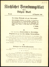 Kirchliches Verordnungsblatt für die Diözese Gurk 19461216 Seite: 1