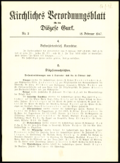 Kirchliches Verordnungsblatt für die Diözese Gurk 19470218 Seite: 1