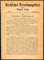 Kirchliches Verordnungsblatt für die Diözese Gurk 19470714 Seite: 1