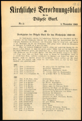 Kirchliches Verordnungsblatt für die Diözese Gurk 19481105 Seite: 1