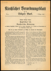 Kirchliches Verordnungsblatt für die Diözese Gurk 19490307 Seite: 1