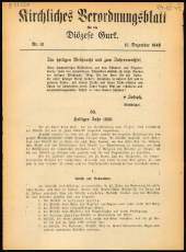 Kirchliches Verordnungsblatt für die Diözese Gurk 19491215 Seite: 1