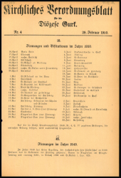 Kirchliches Verordnungsblatt für die Diözese Gurk 19500228 Seite: 1